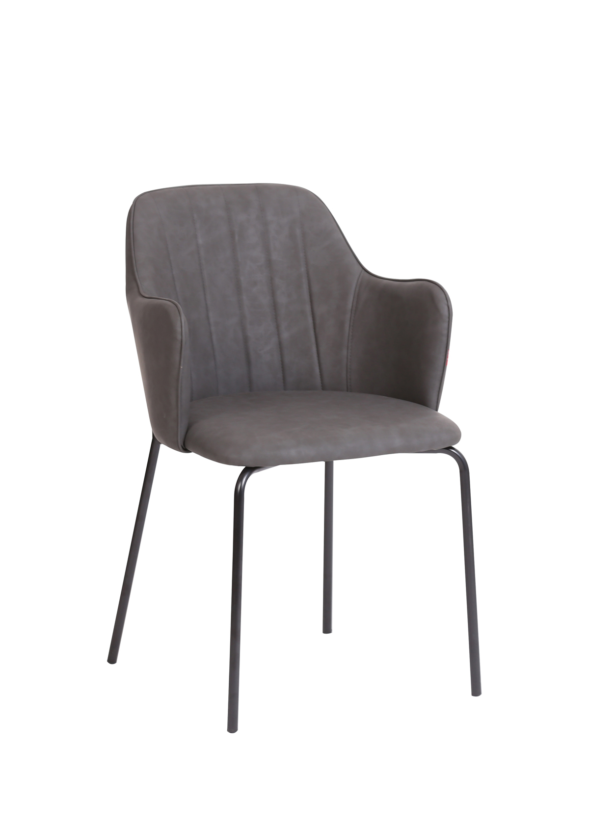 Chaise-Flo-simili-cuir-anthracite-K028-PRU08-Evan