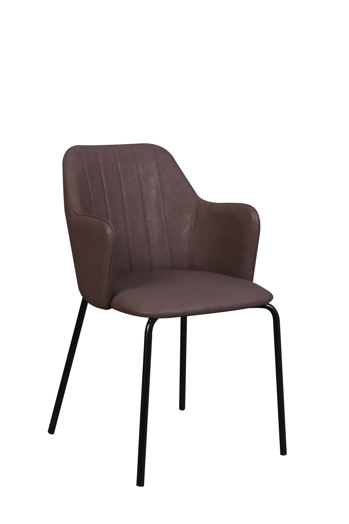 Chaise-Flo-simili-cuir-taupe-K028-PRU05-Evan
