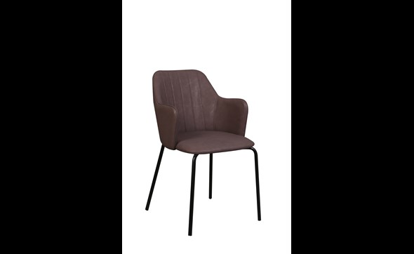 Chaise-Flo-simili-cuir-taupe-K028-PRU05-Evan