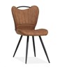 Chaise-Gibson-tissu-Luxor-cognac-front-Maxfurn