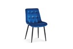 Chaise-Juta-9005-verlours-bleu-fonce-OK-Rousseau