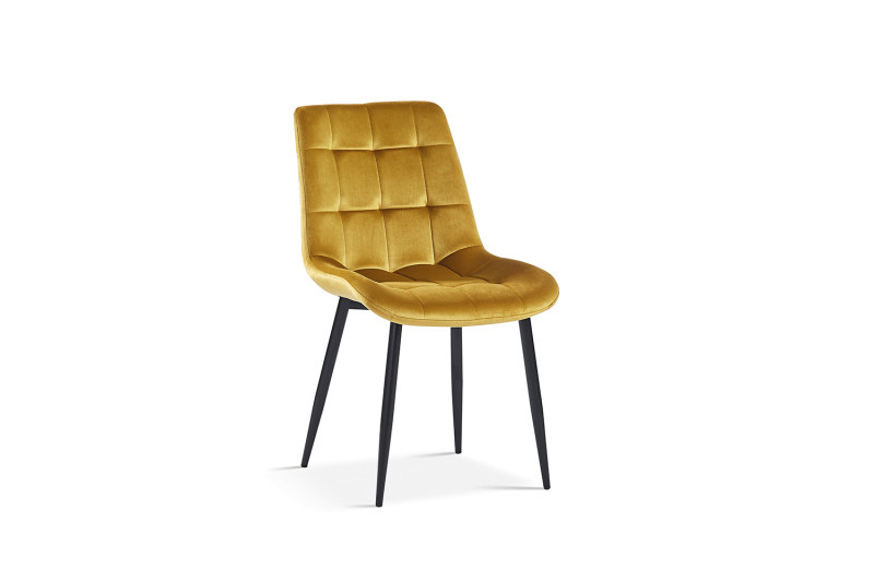 Chaise-Juta-9005-verlours-or-OK-Rousseau