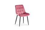 Chaise-Juta-9005-verlours-rose-OK-Rousseau
