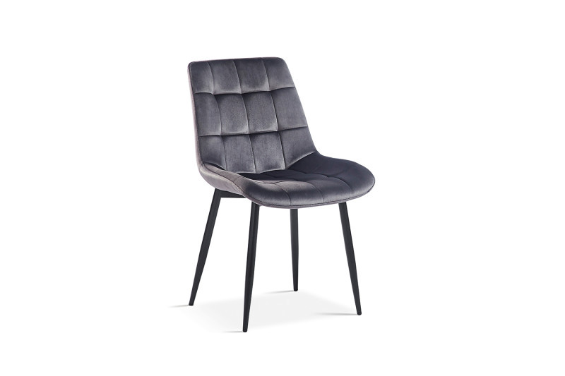 Chaise-Juta-9005-verlours-taupe-OK-Rousseau