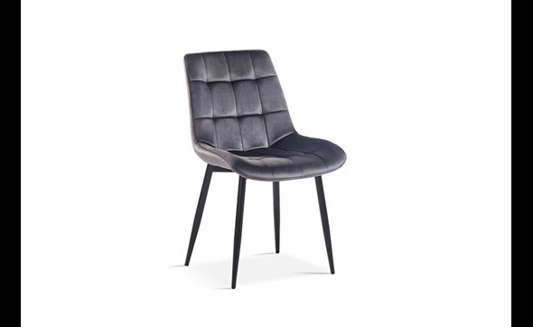 Chaise-Juta-9005-verlours-taupe-OK-Rousseau