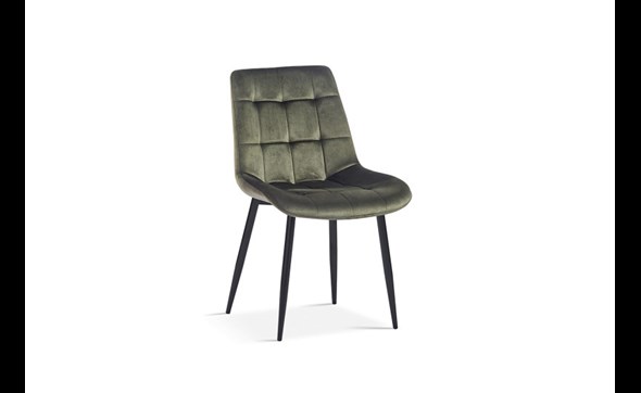 Chaise-Juta-9005-verlours-vert-OK-Rousseau