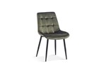 Chaise-Juta-9005-verlours-vert-OK-Rousseau