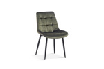 Chaise-Juta-9005-verlours-vert-OK-Rousseau