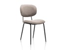 Chaise-Lexi-tissu-Ponti-brun-clair-pied-metal-noir-01-Xooon