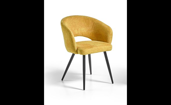 Chaise-Lola-ocre-MDC-808-De-Eiken-Zetel