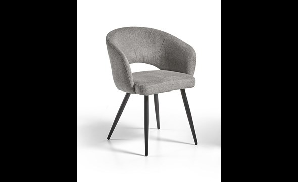 Chaise-Lola-silver-MDC-808-De-Eiken-Zetel