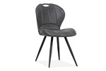 Chaise-Madras-cuir-soupless-anthracite-front-Maxfurn