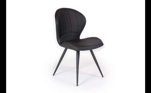 Chaise-Magic-eco-PU-nero-front-Maxfurn