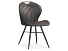 Chaise-Malone-tissu-Softyl-anthracite-front-Maxfurn