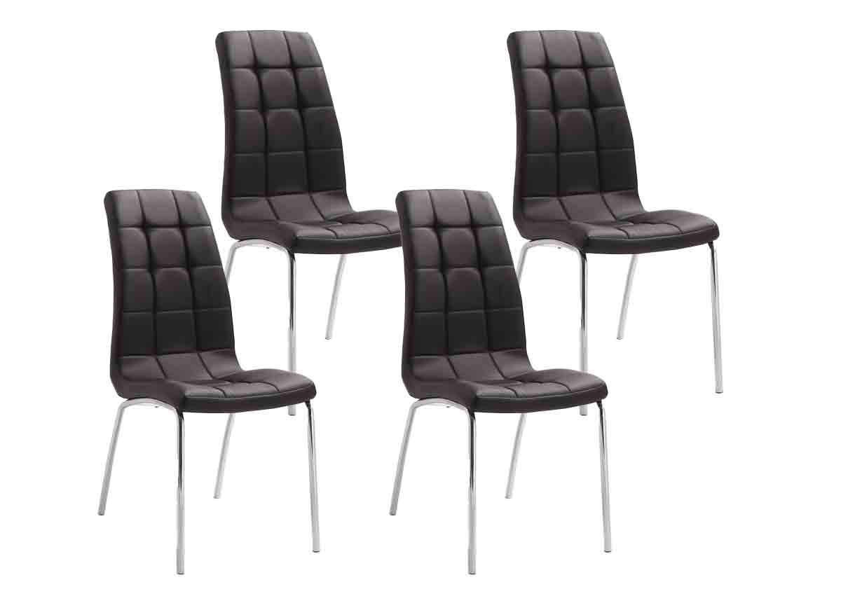 Chaise-Merlino-9616-2-simili-cuir-noir-set-4-Rousseau