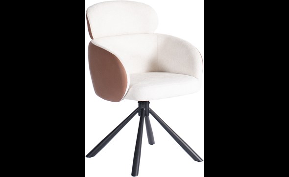 Chaise-Nessa-beige-cognac-Lievens-01