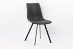 Chaise-Oslo-9085-2-simili-cuir-noir-Rousseau