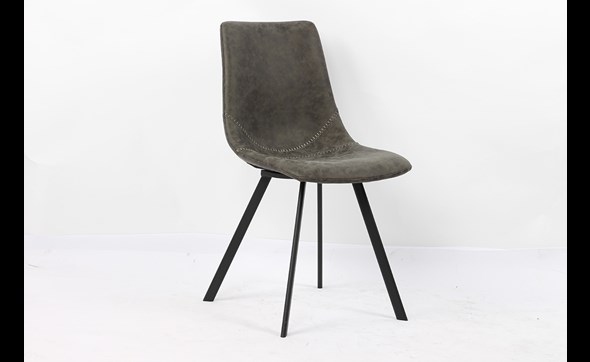 Chaise-Oslo-9085-3-simili-cuir-gris-Rousseau