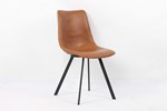 Chaise-Oslo-9085-5-simili-cuir-cognac-Rousseau