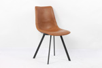 Chaise-Oslo-9085-5-simili-cuir-cognac-Rousseau