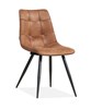 Chaise-Peak-tissu-Softyl-cognac-front-Maxfurn