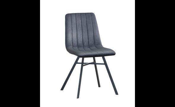 Chaise-S190-tissu-velvet-gris-velvet-Oosterlynck