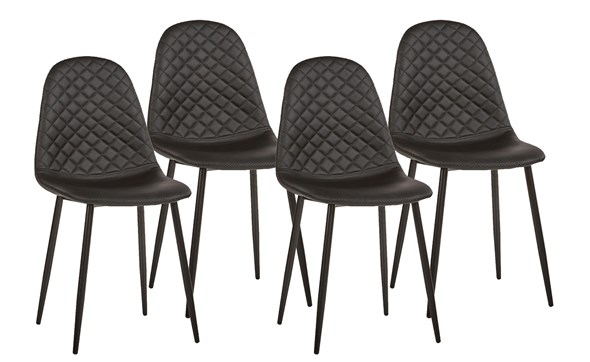 Chaise-ST1701-simili-cuir-noir-set-Bauwens-GBO