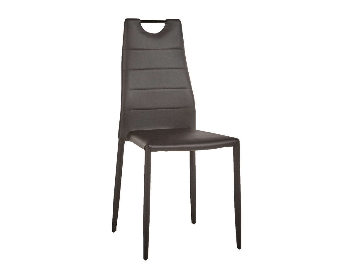 Chaise-ST1703-simili-cuir-noir-set-Bauwens-GBO