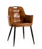 Chaise-ST1809-simili-cuir-cognac-set-Bauwens-GBO
