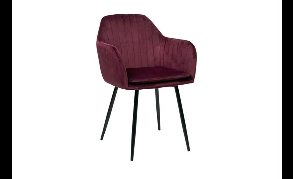 Set-2-chaises-ST2003-tissu-Bordeaux-Bauwens
