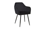 Set-2-chaises-ST2003-tissu-Noir-Bauwens