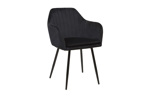 Set-2-chaises-ST2003-tissu-Noir-Bauwens