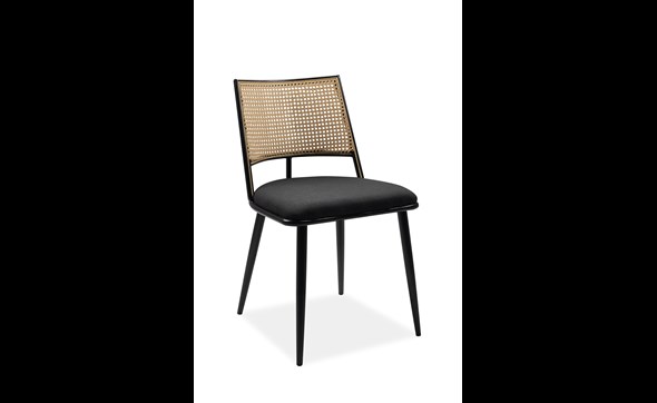 Chaise-Schiller-70A-black-yellow-perspective-Finori