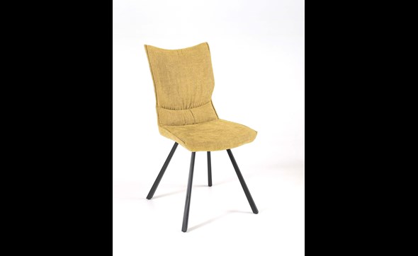 Chaise-Sharon-tissu-jaune-Comodi-Living-