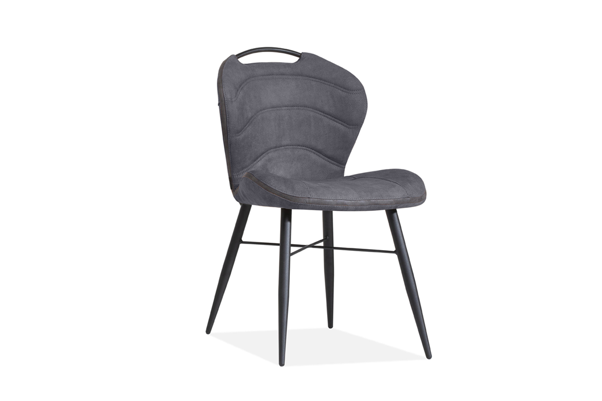 Chaise-Talent-tissu-anthracite-front-Maxfurn