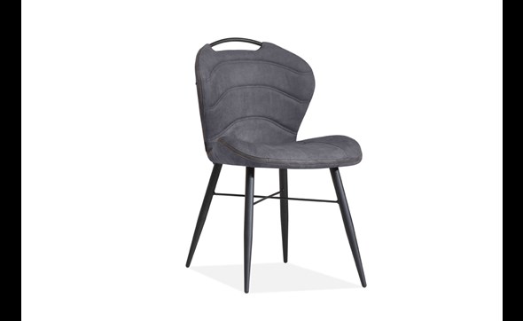 Chaise-Talent-tissu-anthracite-front-Maxfurn