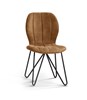 Chaise-Venus-tissu-brun-Comodi-Living-miroir