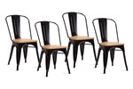 Chaise-Victoria-9622-Rousseau-metal-zwart-iepenhout-clair-set-Rousseau
