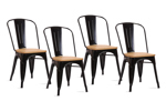 Chaise-Victoria-9622-Rousseau-metal-zwart-iepenhout-clair-set-Rousseau