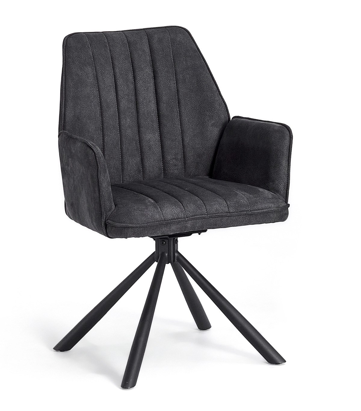 Chaise pivotante Wayne - anthracite - Meubles Crack