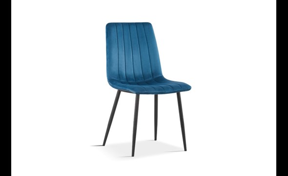 Chaise-Willis-9660-velours-bleu-side-Rousseau