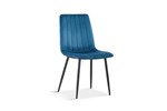 Chaise-Willis-9660-velours-bleu-side-Rousseau