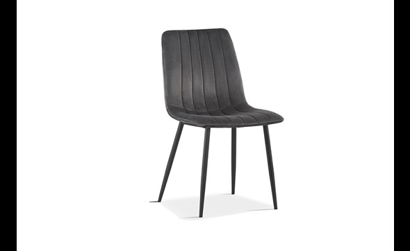 Chaise-Willis-9660-velours-gris-side-set-Rousseau