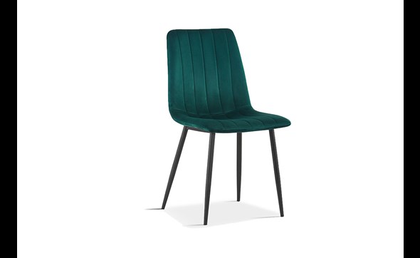 Chaise-Willis-9660-velours-vert-side-set-Rousseau