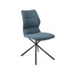 Chaise-Wish-tissu-simili-cuir-petrol-bleu-front-Comodi-Living
