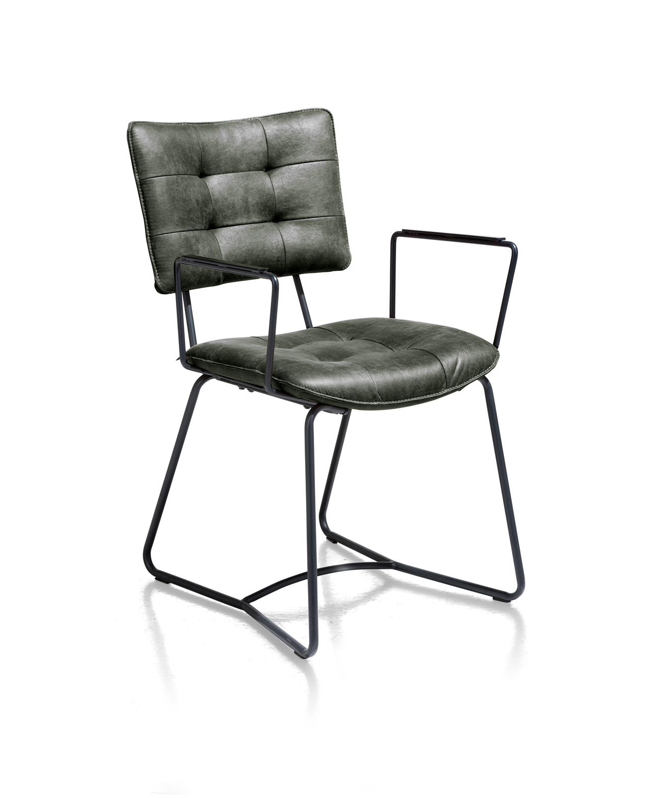 Chaise-accoudoirs-36572-Julien-simili-cuir-vert-01-HendersHazel