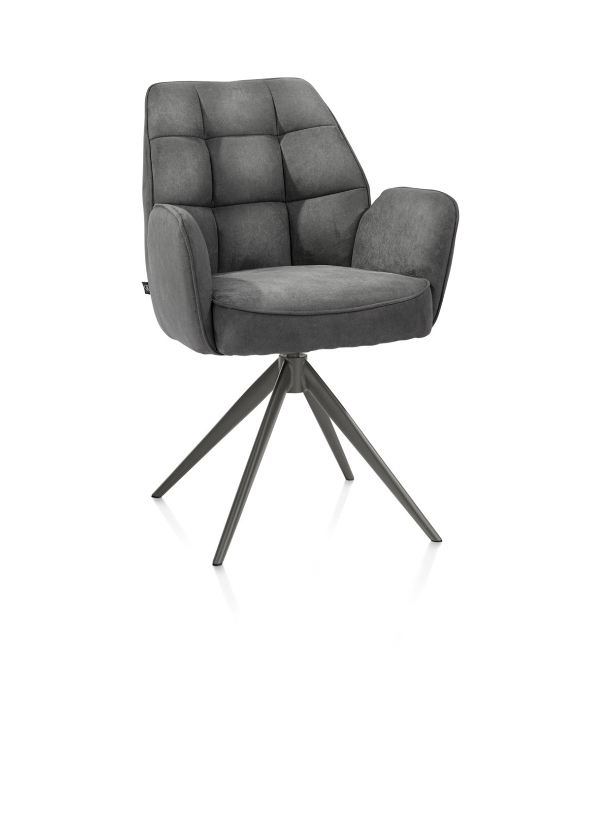 Chaise-accoudoirs-Bell-48847-poot-grap-tissu-Calabria-anthracite-Persp-Henders-Hazel