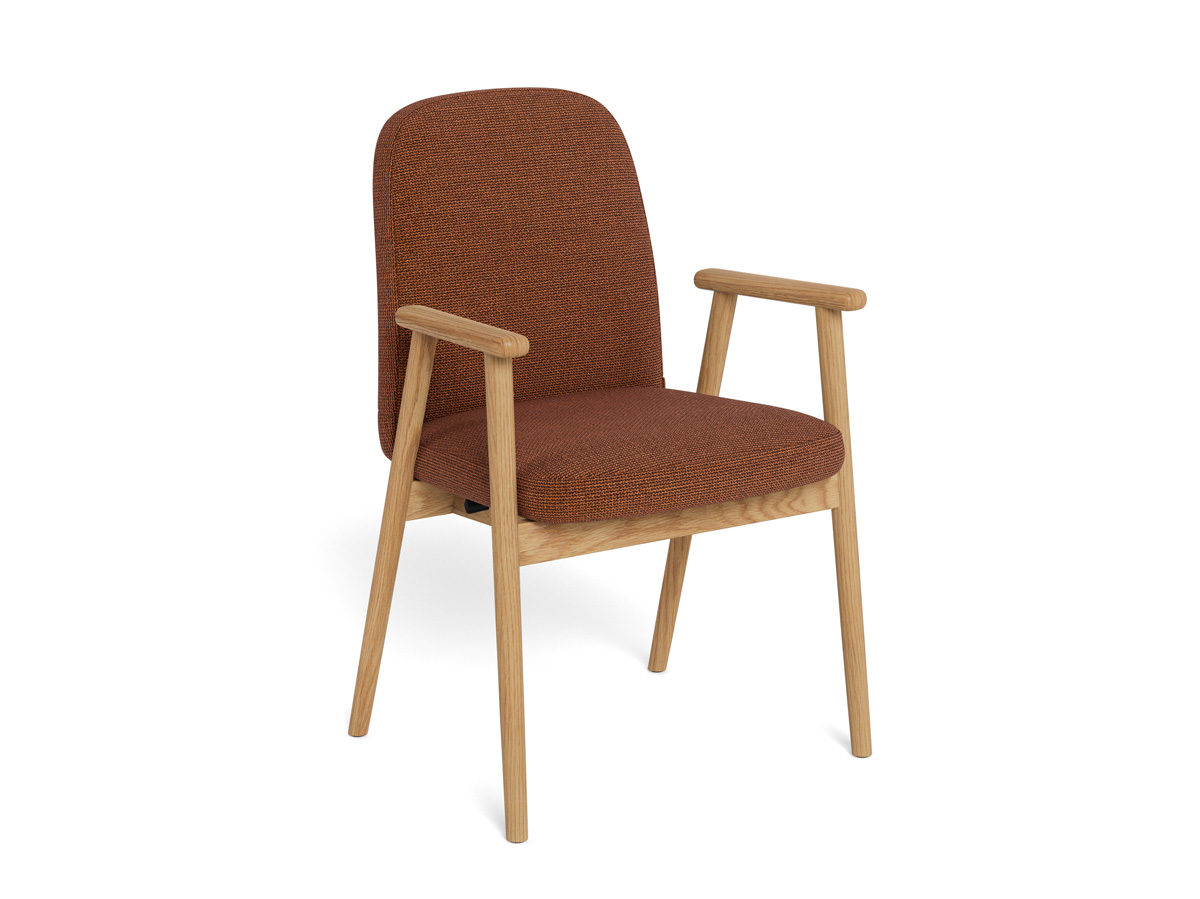 Chaise-accoudoirs-Calvin-tissu-basel-terracotta-pieds-chene-side-Actona