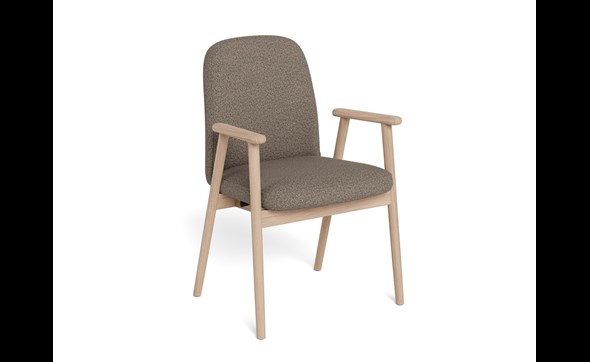 Chaise-accoudoirs-Calvin-tissu-cona-taupe-pieds-chene-side-Actona