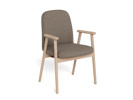 Chaise-accoudoirs-Calvin-tissu-cona-taupe-pieds-chene-side-Actona